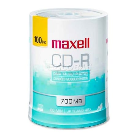 Maxell Maxell CD Recordable Media, MAX648720, CD-R Media, 48x Speed, 700 MB Capcity 648720